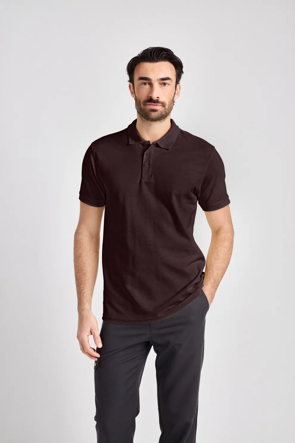 Iseo Man - Poloshirt - chocolate